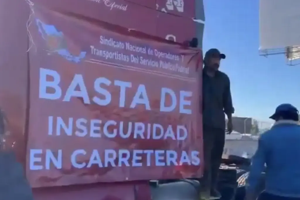 SÍ hubo protesta de transportistas; acusaron boicot de Segob para frenar paro