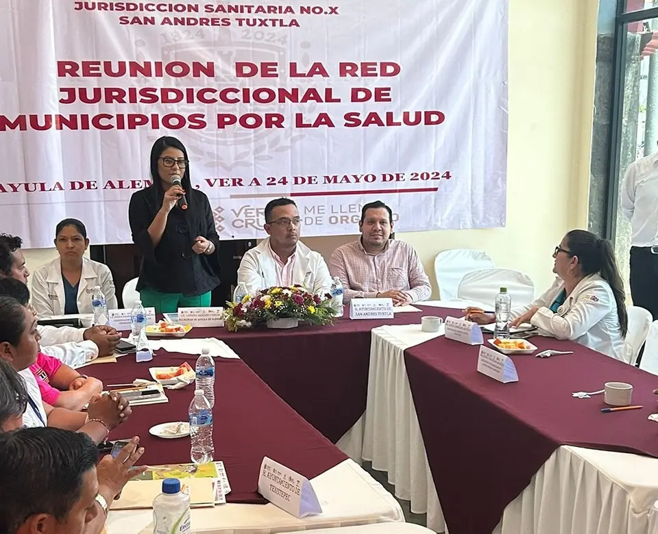 San Andrés Tuxtla participa en la Reunión de la Red Veracruzana de Municipios por la Salud