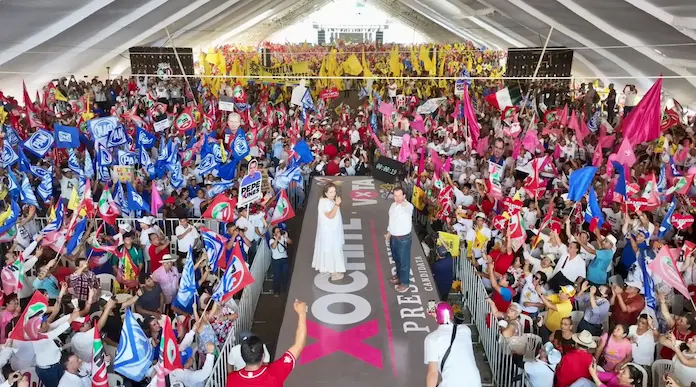 Con el compromiso de recuperar la grandeza de Veracruz, Xóchitl Gálvez y Pepe Yunes cierran campaña en Coatzacoalcos