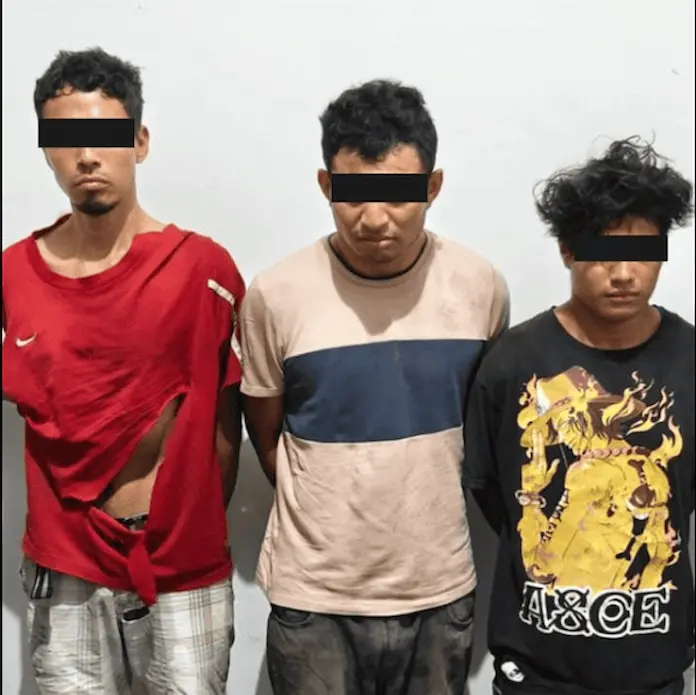 Detienen a tres presuntos asaltantes en Hueyapan de Ocampo