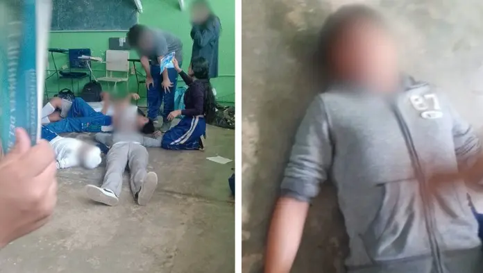 Se hace viral caso de estudiantes de secundaria encerrados en salón en pleno calorón por no cumplir con tarea