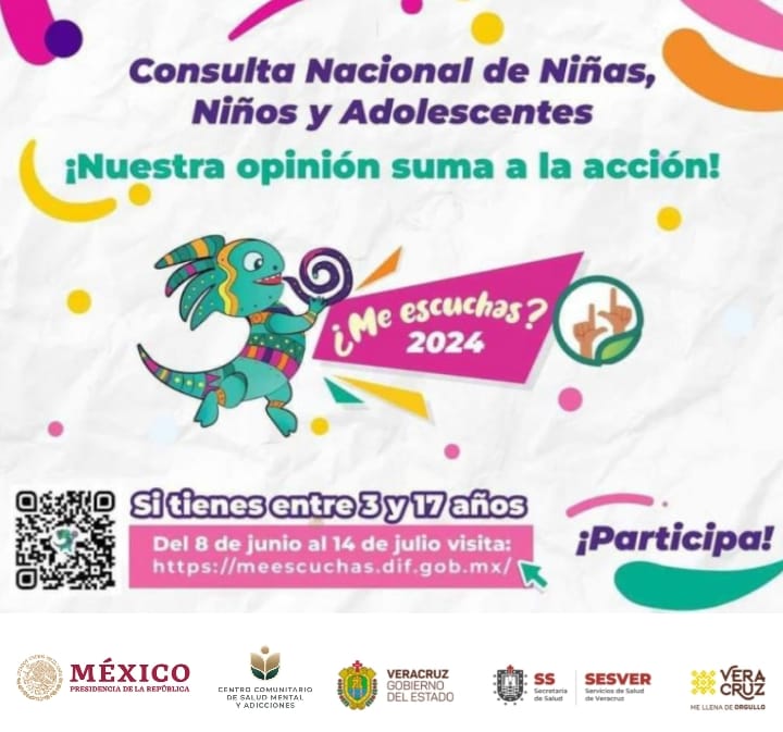 Invitan a niños y niñas a participar en la Consulta Nacional ¿Me escuchas? 2024