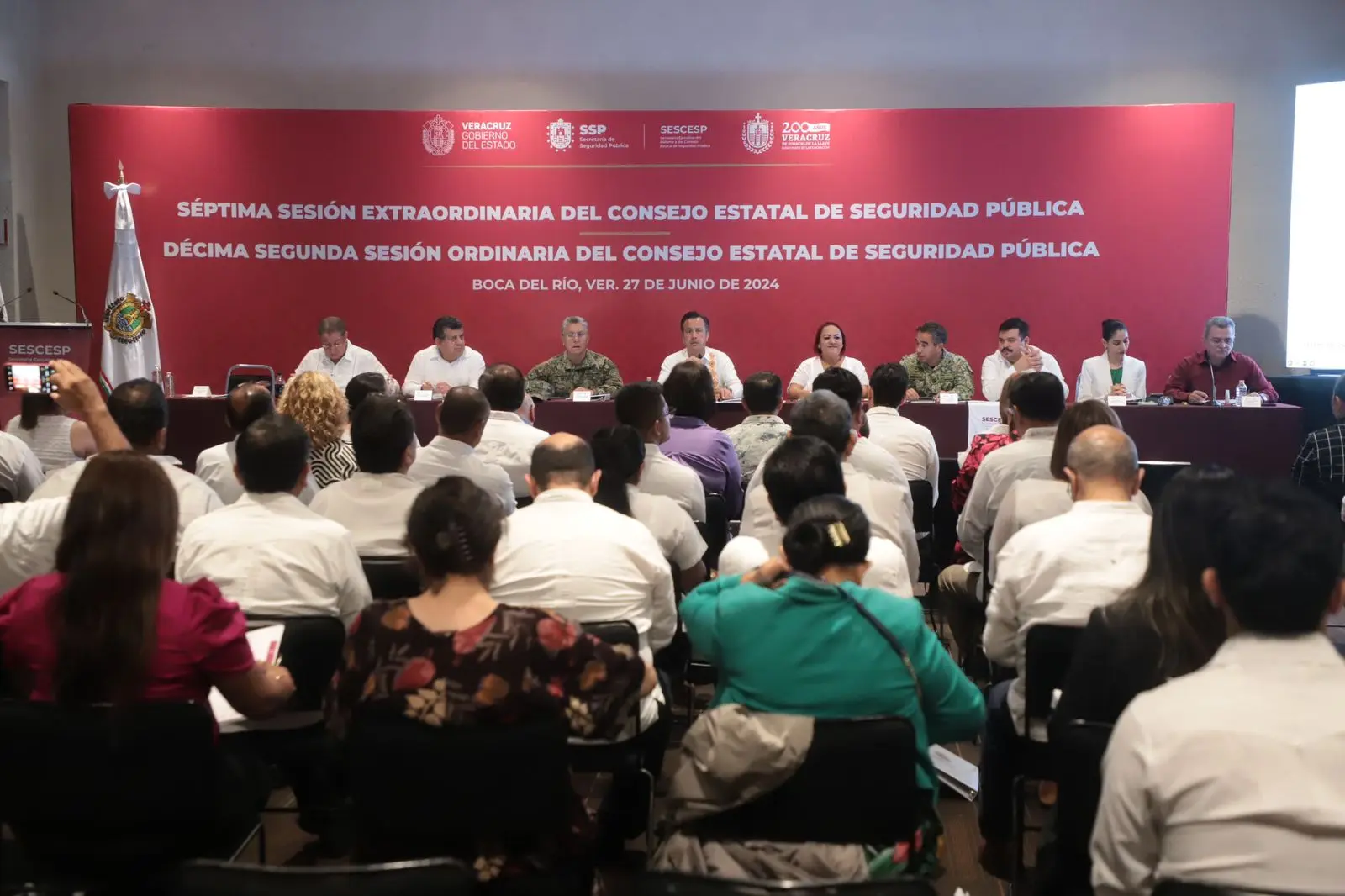 Alcaldesa de San Andrés Tuxtla asiste a Sesión Ordinaria del Consejo Estatal de Seguridad Pública