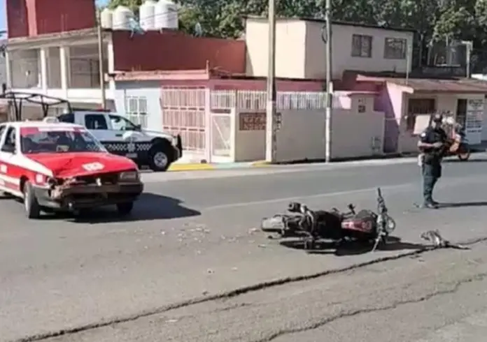Motociclista lesionado tras choque en San Andrés Tuxtla