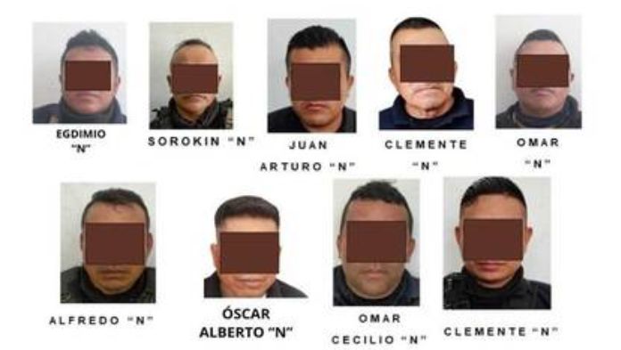 Vinculan a proceso a los nueve policías detenidos en San Andrés Tuxtla