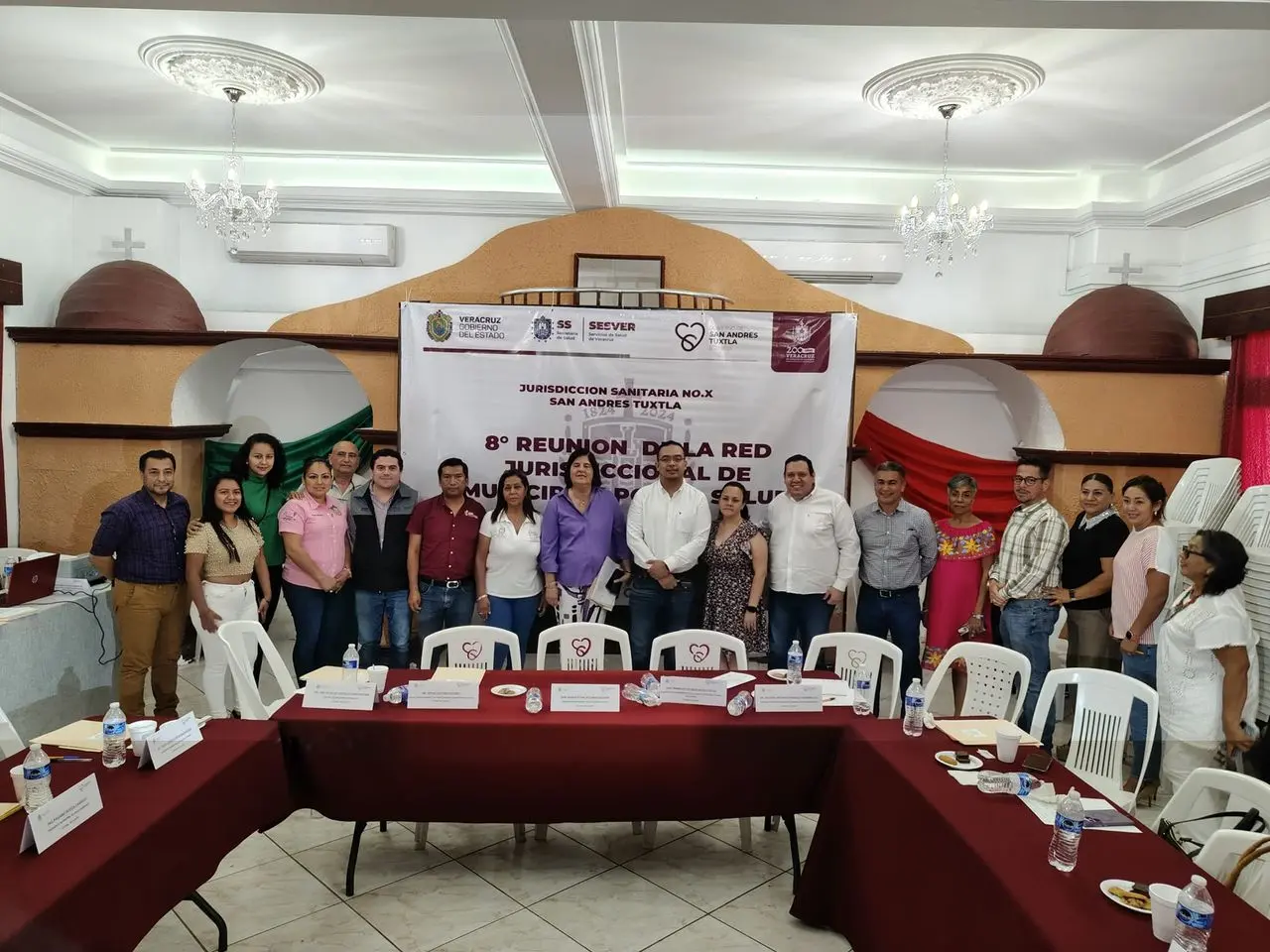 Catemaco presente en la octava reunión de la Red Jurisdiccional de Municipios por la Salud