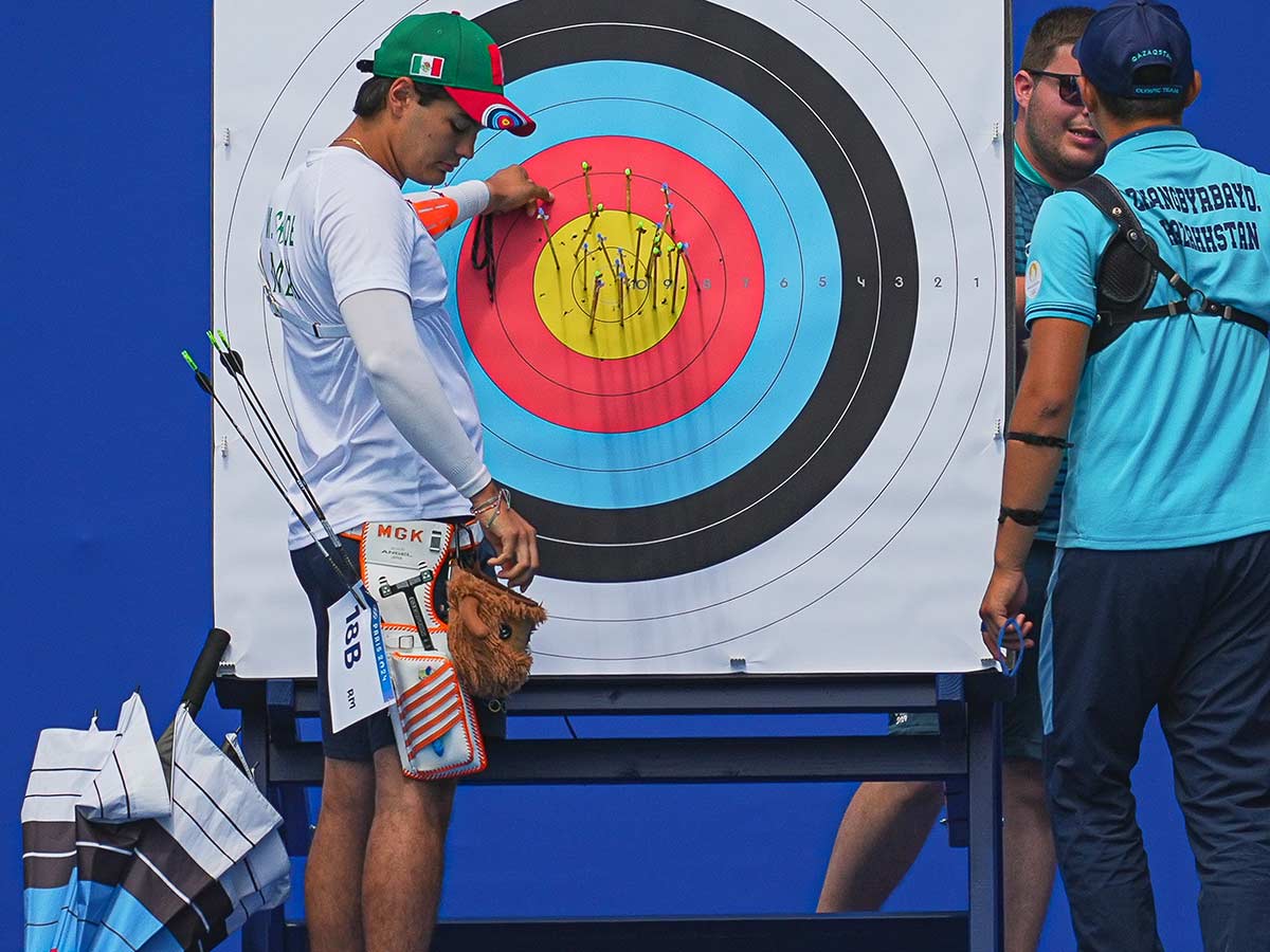 México vs Brasil en Octavos de final del Tiro con Arco de París