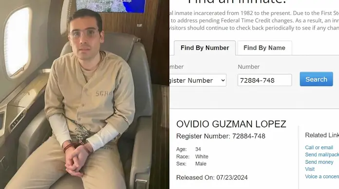 ¿Ovidio Guzmán fue liberado en EU?: Secretaria de Seguridad lo niega