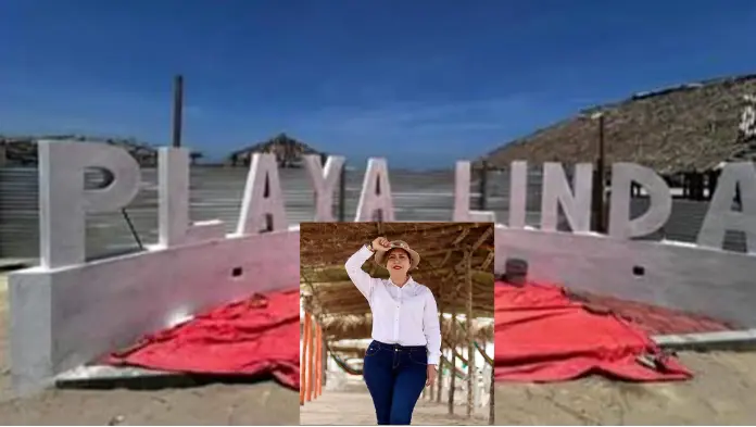 Alcaldesa morenista de Tamiahua pone su nombre a playa