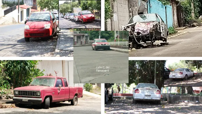 “Autos macetas” en San Andrés Tuxtla