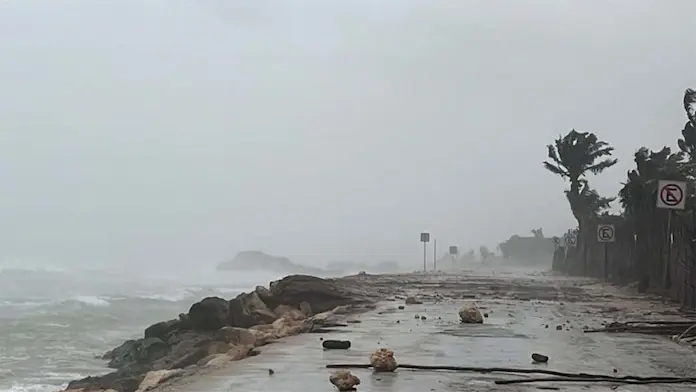 PC no reportan víctimas tras paso de ‘Beryl’ en Quintana Roo