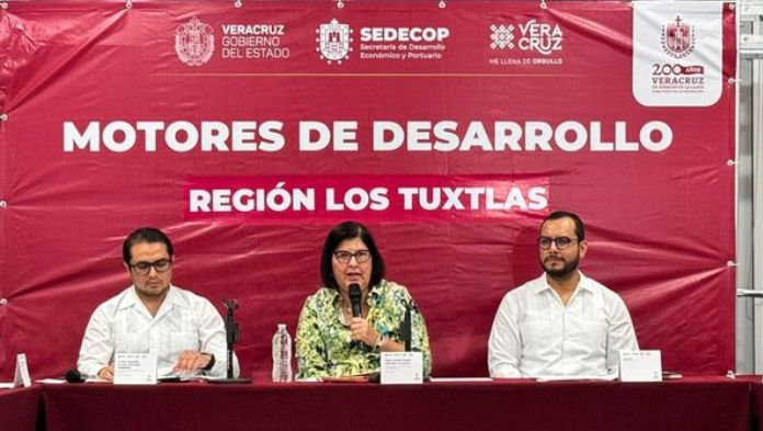Sedecop y Alcaldesa de San Andrés presentan “Motores de Desarrollo para la Región de Los Tuxtlas”