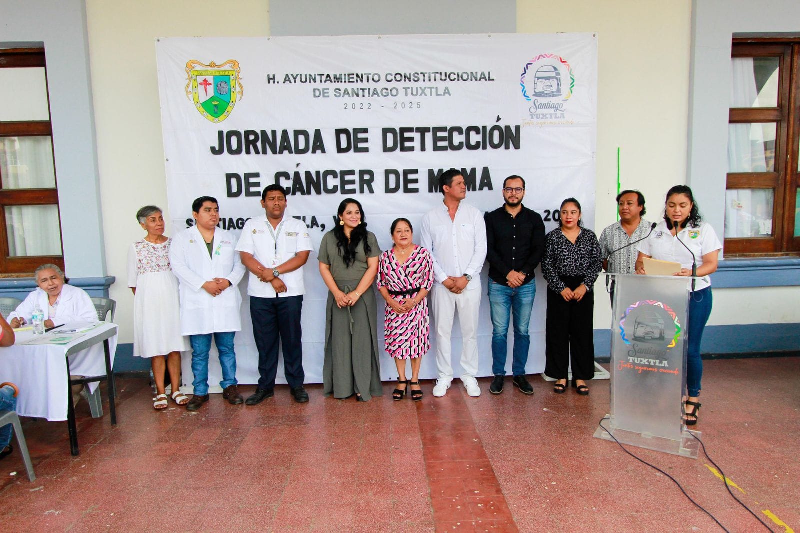 Inauguran Jornada de Detección de Cáncer de Mama en Santiago Tuxtla