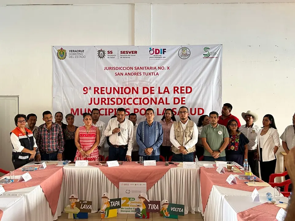 San Andrés Tuxtla presente en la Novena Reunión de la Red Jurisdiccional de Municipios por la Salud
