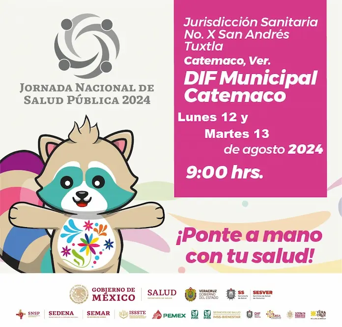 Jornada Nacional de Salud Pública en Catemaco