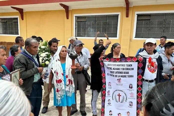 Indígenas marchan en Chiapas exigiendo justicia por masacrados a manos de la delincuencia