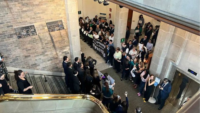 “Están mal”: AMLO sobre manifestación de trabajadores de la Suprema Corte