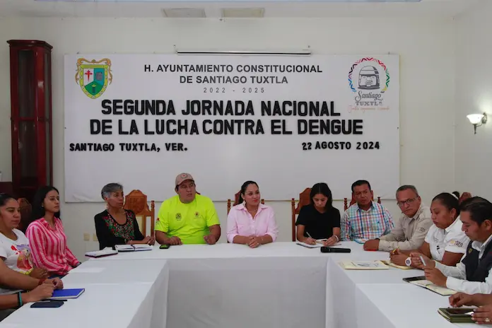 Preparan Segunda Jornada Nacional de la Lucha contra el Dengue en Santiago Tuxtla