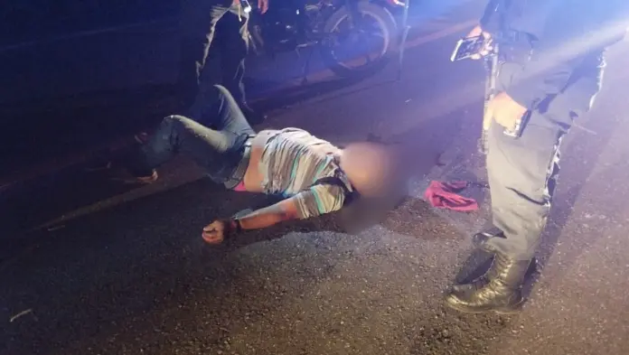 Ebrio motociclista derrapa en su motocicleta en Las Choapas