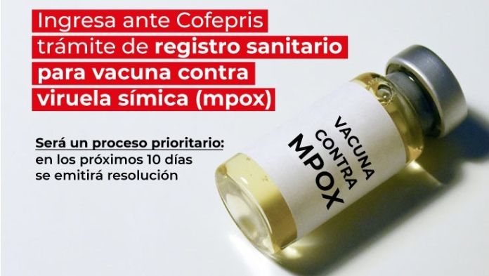 Cofepris admite trámite de registro sanitario para vacuna contra mpox (viruela símica)