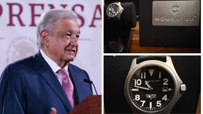 AMLO anuncia rifa de su “austero” reloj de 3 mil pesos