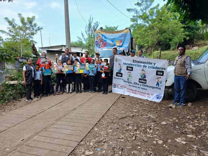 Realizan “Campaña de Descacharrización contra el Dengue, Zika y Chikungunya” en Santiago Tuxtla