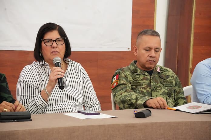 Autoridades municipales y militares realizan reunión de seguimiento para atender a zonas afectadas por las lluvias en San Andrés Tuxtla