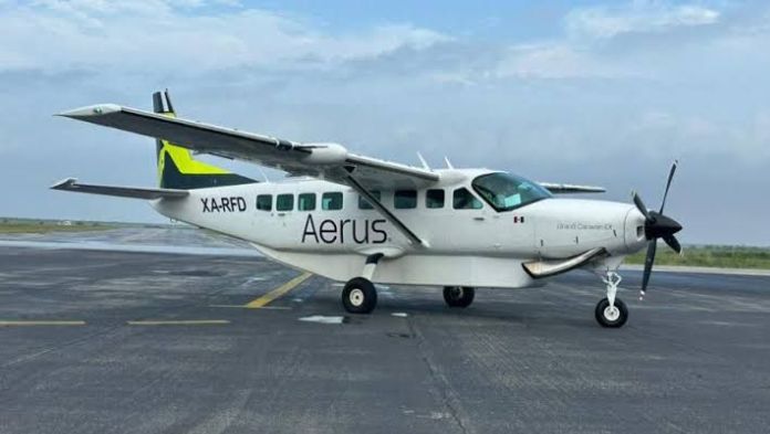 Llega a Mina aerolínea Aerus, iniciará operaciones con vuelos a Veracruz y Villahermosa