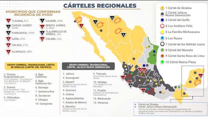 Cártel Jalisco domina en Veracruz de acuerdo a informe de Gobierno federal