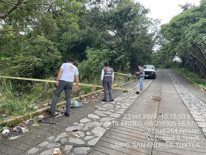 Continúa la evaluación de daños en comunidades de San Andrés Tuxtla por parte de autoridades municipales y estatales