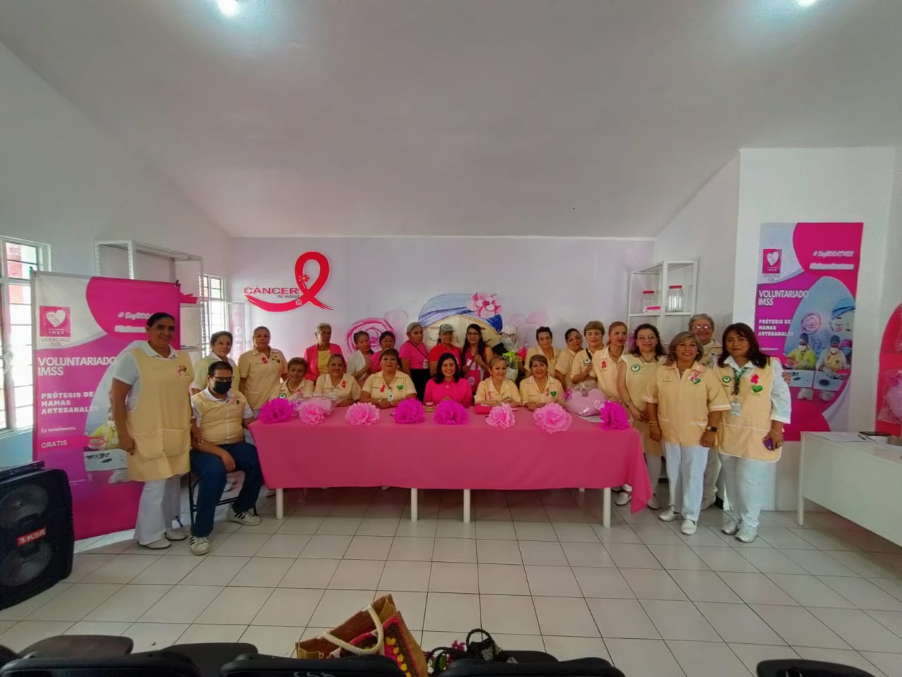Entrega IMSS Veracruz Sur y Voluntariado pelucas oncológicas y prótesis de mama