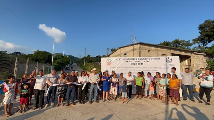 ¡Catemaco sigue avanzando con obras de alto impacto social que mejoran la calidad de vida de los habitantes!