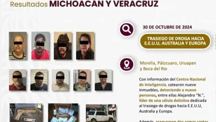 Caen veracruzanos que traficaban droga a EU, Europa y Australia