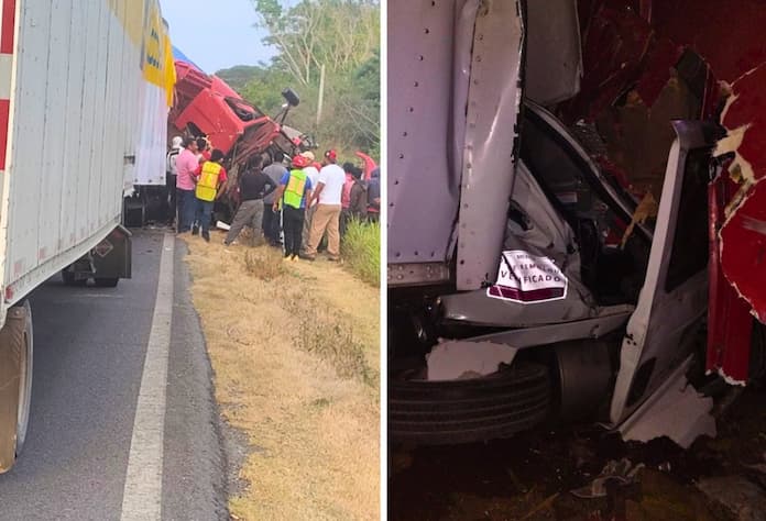 Dos muertos en accidente fatal entre tráiler y camioneta de Coppel