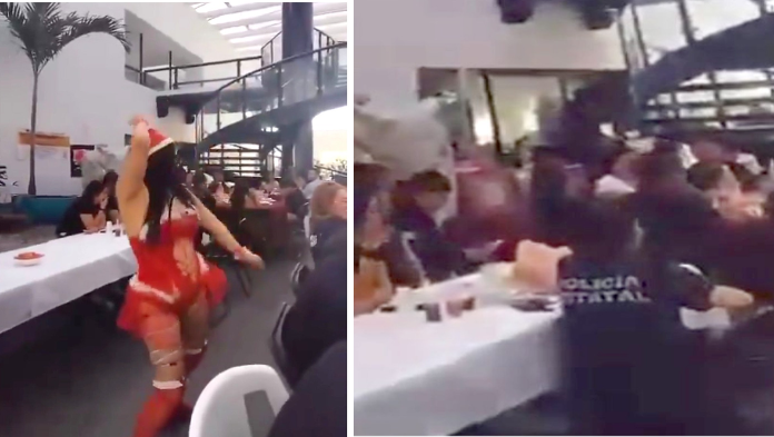 Festejan a policías con «ba1larina exót1ca» en Córdoba