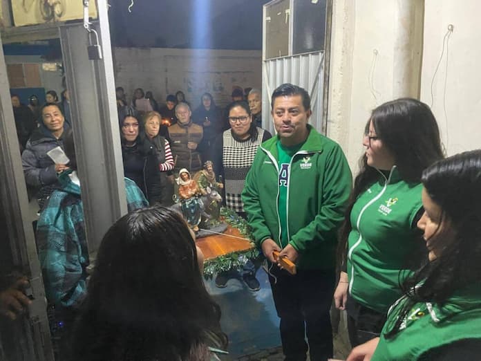 4baten a líder del PVEM en Chicoloapan durante posada navideña