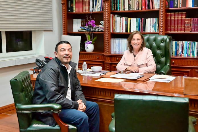 Recibe gobernadora Nahle al nuevo delegado del Bienestar en Veracruz, Juan Javier Gómez