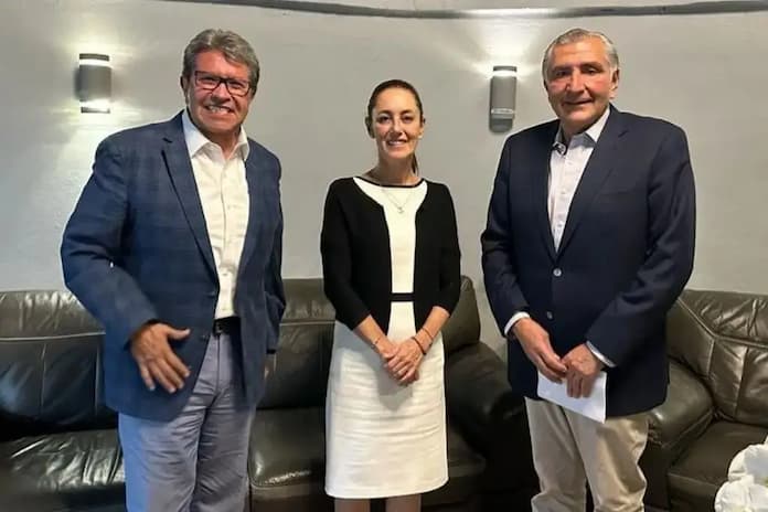 Sheinbaum confirma reunión con Adán Augusto y Monreal; dice que hablaron del trabajo legislativo y se ríe de la foto con Rosa Icela