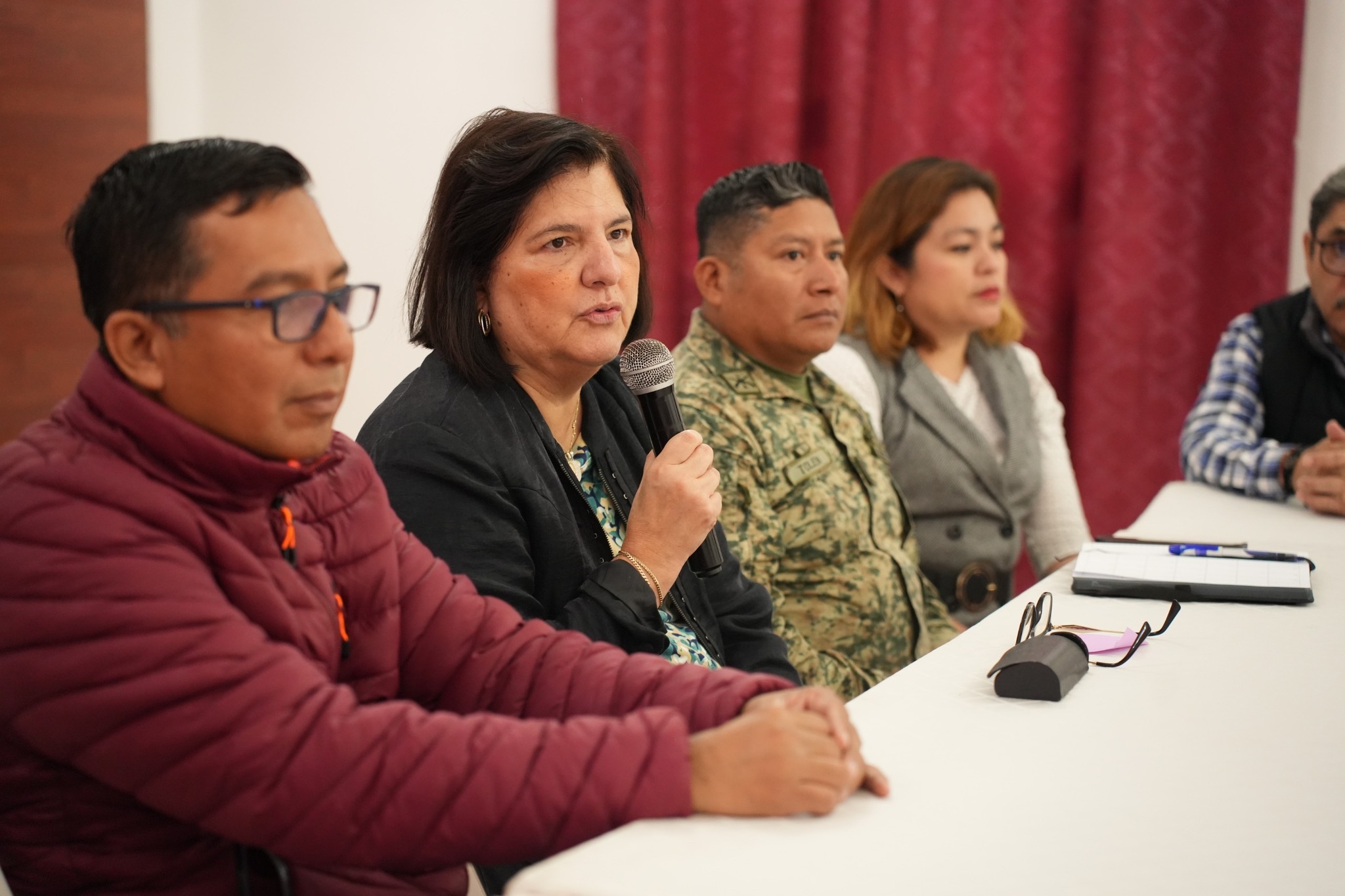 Alcaldesa y Defensa, presiden reunión para la coordinación del programa “Escuela Segura” en San Andrés Tuxtla.