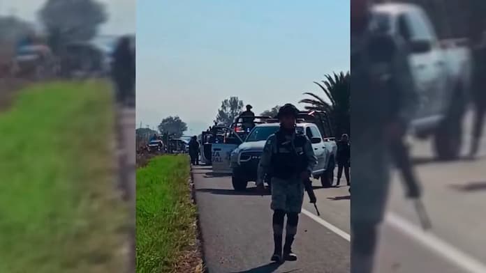 M@tan a elemento de la Guardia Nacional y a civil en Celaya