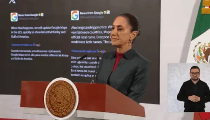 Sheinbaum mandará carta a Google por cambio de nombre al ‘Golfo de México’