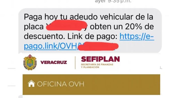 Alertan por página falsa de Hacienda Veracruz