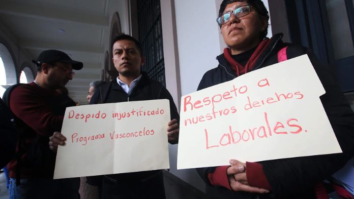 Trabajadores de SEV denuncian despido injustificado del Programa Vasconcelos