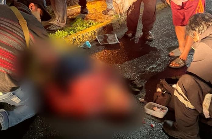 Adulto mayor fr@cturado al ser atropellado por un taxista