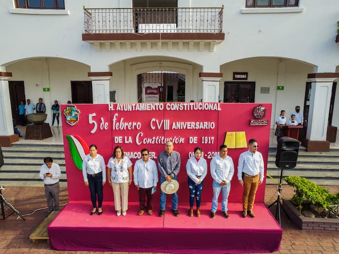 Encabeza Alcalde Juan José Rosario Morales la conmemoración del 108º aniversario de la promulgación de la Constitución Mexicana