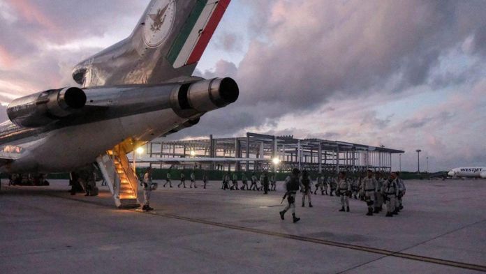 Veracruz aporta tropas al megaoperativo contra fentanilo en frontera con EU