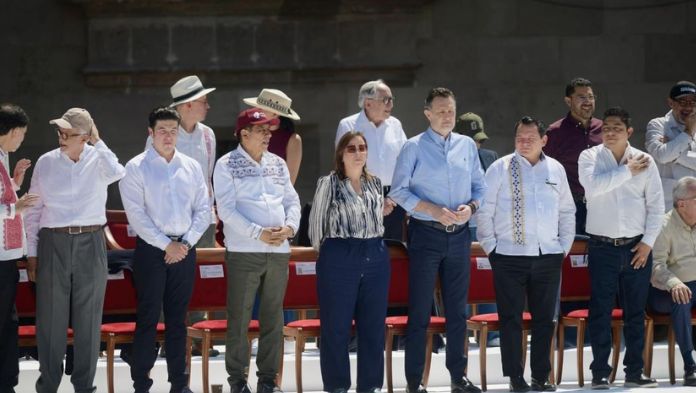 Rocío Nahle se suma a la defensa de la soberanía nacional en asamblea de Claudia Sheinbaum