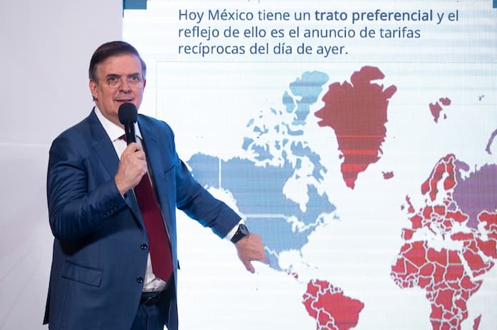 Ebrard celebra que el T-MEC “sobrevivió” al anuncio de aranceles de Trump