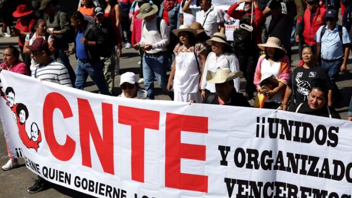 CNTE anuncia plantón y paro nacional el 15 de mayo; exige eliminar la Ley del ISSSTE