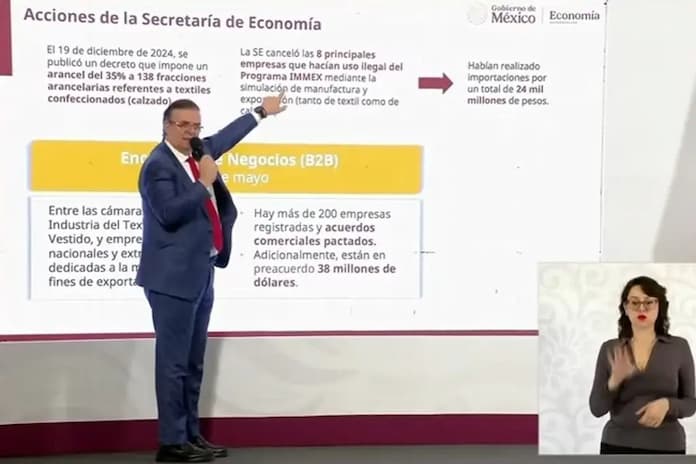 Ocho empresas textiles y 1062 molinos de acero fueron cancelados por irregularidades: Ebrard